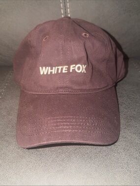 Womens Brown White Fox Baseball Cap